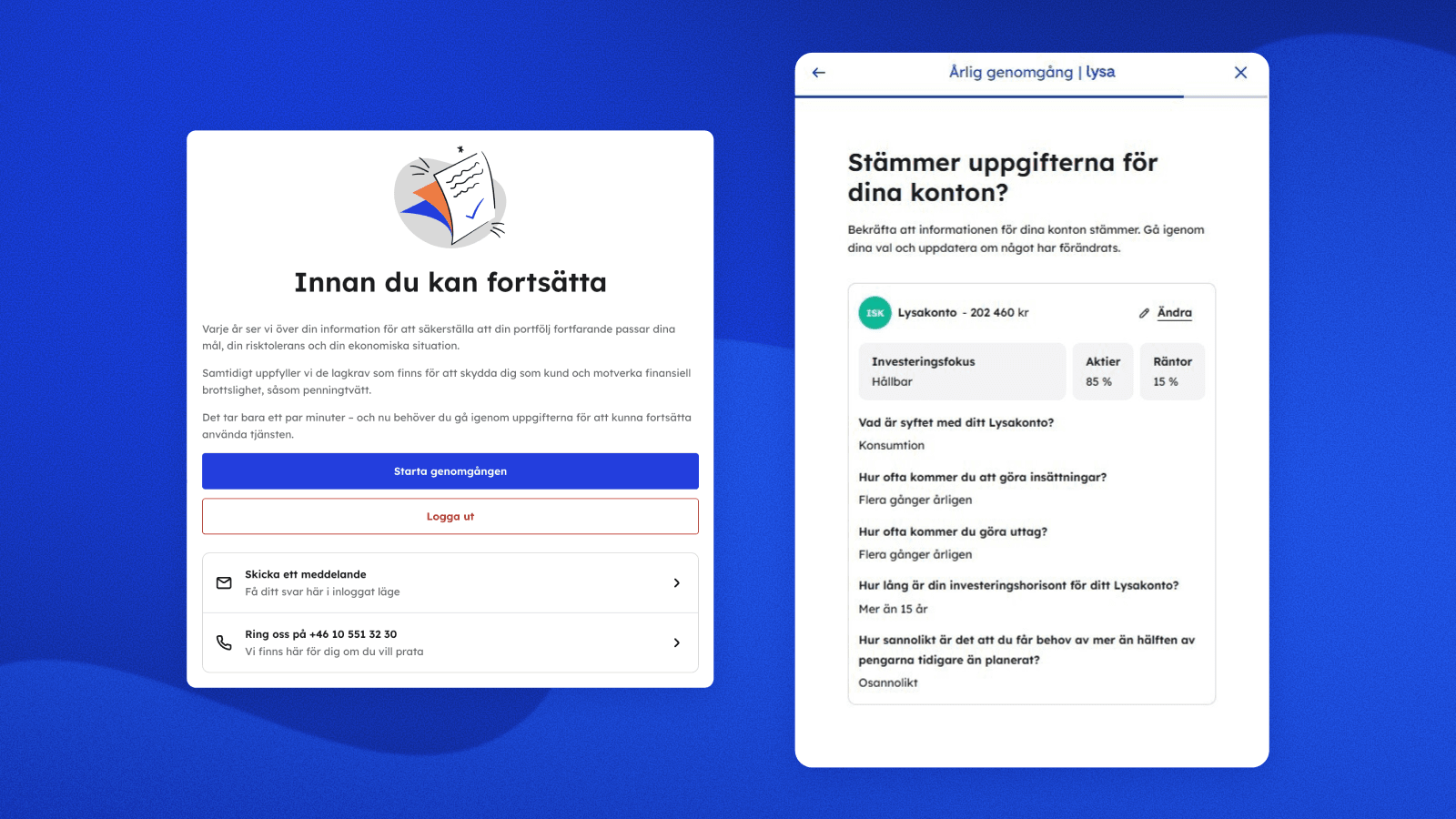 Årlig genomgång – nu enklare och tydligare